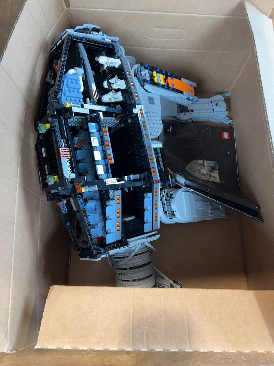 Lot 1068 - Box containing part built Lego AT-AT model...