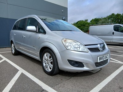 Lot WV10 UAZ) 2010 Vauxhall Zafira Design 5-door...