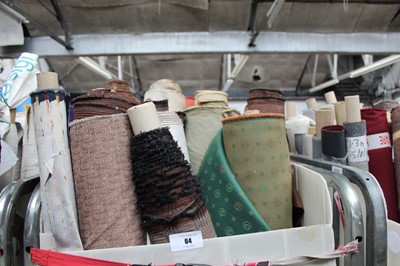 Lot 64 - Trolley containing approximately 20 part rolls...
