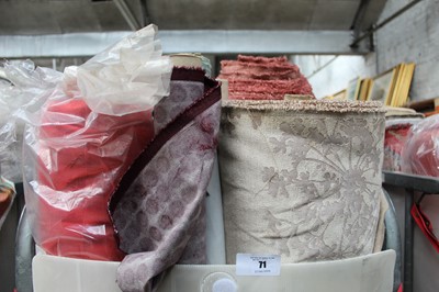 Lot 71 - Trolley containing approximately 15 part rolls...