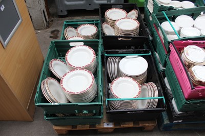 Lot 75 - 6 stacking crates containing Churchill floral...
