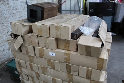 Lot 79 - Approximately 50 boxed walnut effect table legs
