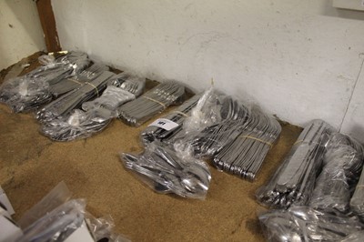 Lot 101 - Approximately 100 stainless steel place...