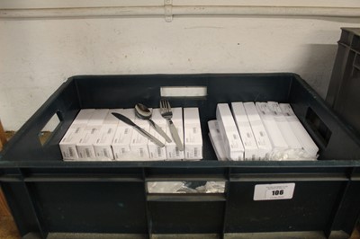 Lot 106 - Approximately 192 stainless steel place...