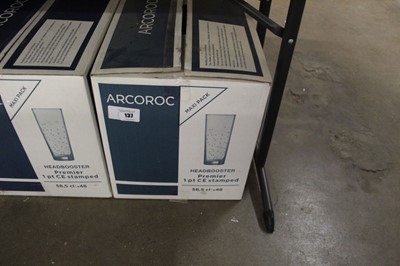 Lot 137 - Arcoroc Head Booster Premier beer glasses,...