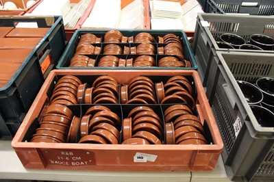 Lot 145 - Two stacking crates containing a total of...