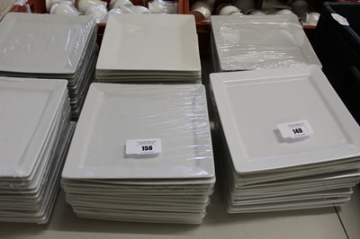 Lot 150 - Approximately 30 white square plates