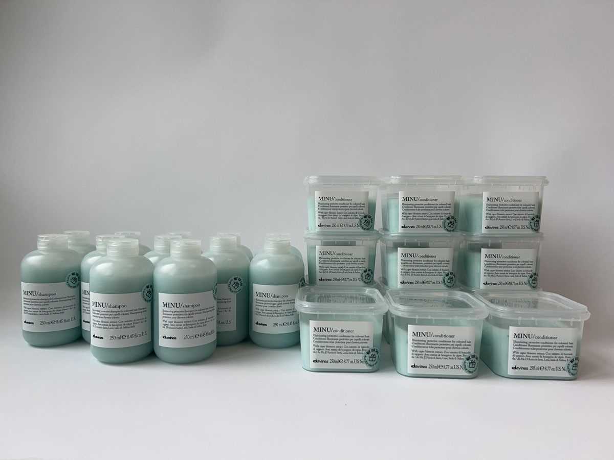 Lot 12x Davines Minu Shampoo 250ml with 12x...