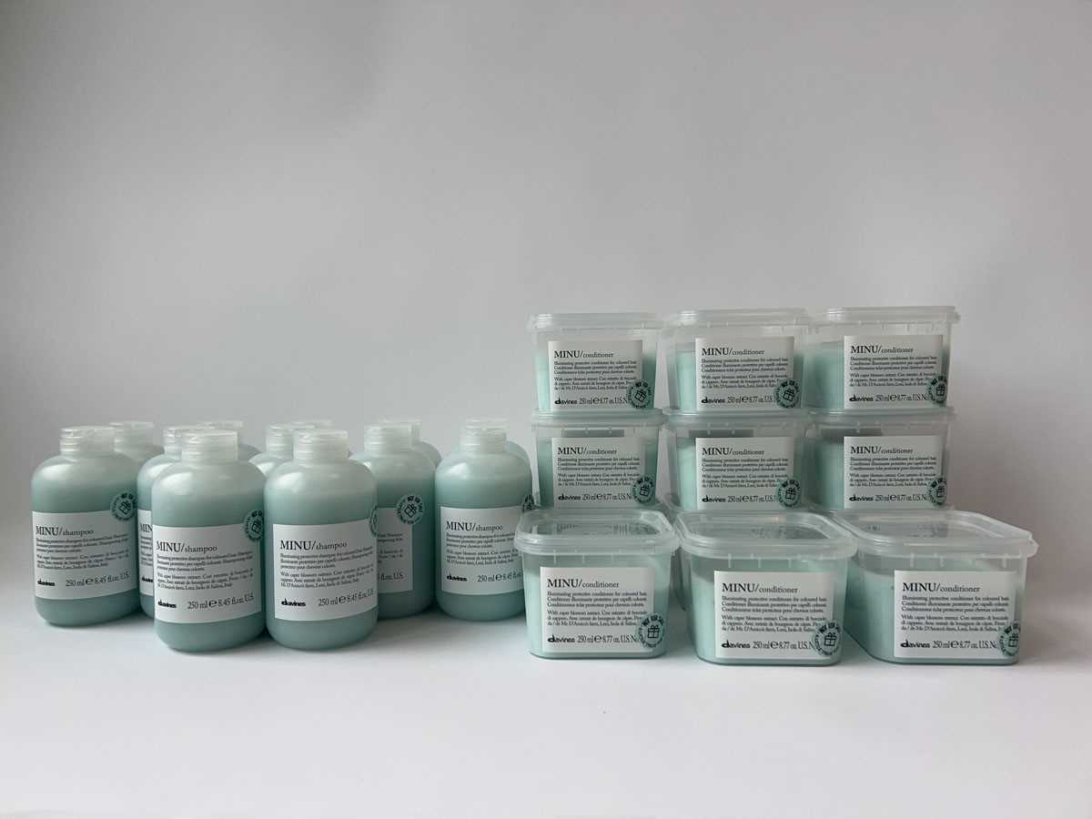 Lot 12x Davines Minu Shampoo 250ml with 12x...