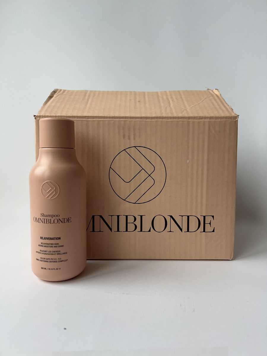 Lot 10x OMNIBLONDE Rejuvenation Shampoo 300ml, boxed