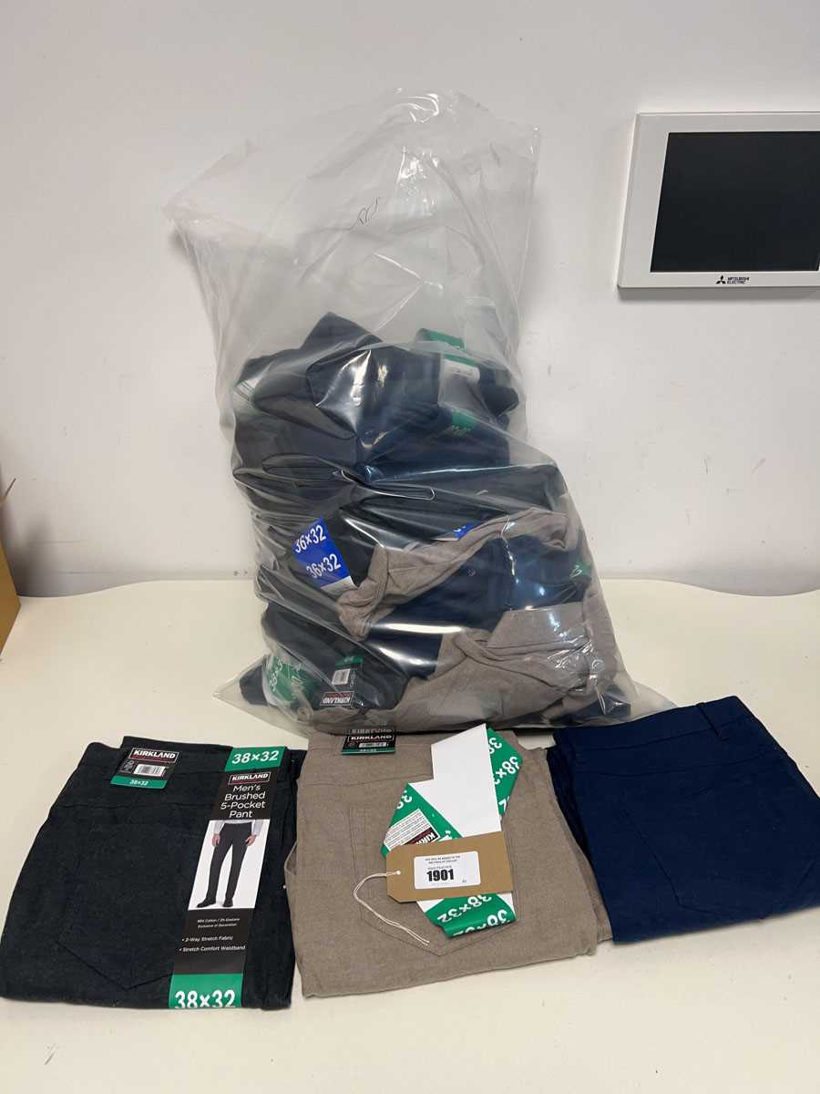 Lot Approx. 20 pairs of men's brushed trousers by...