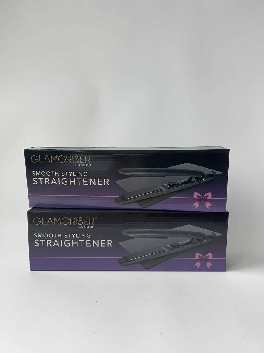 Lot 2x Glamoriser London Smooth Styling Straightener