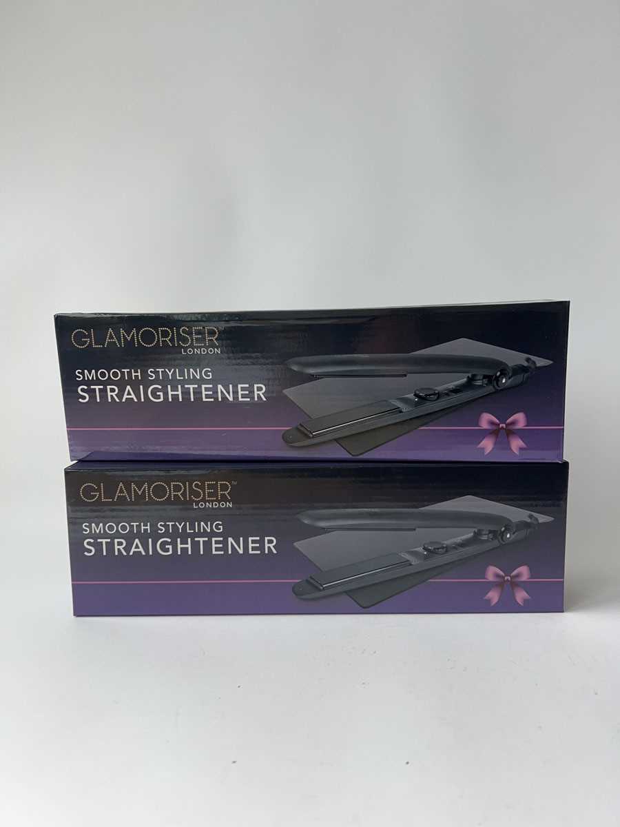Lot 2x Glamoriser London Smooth Styling Straightener
