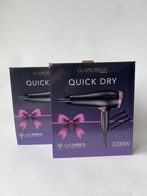 Lot 2x Glamoriser London Quick Dry Hair Dryer