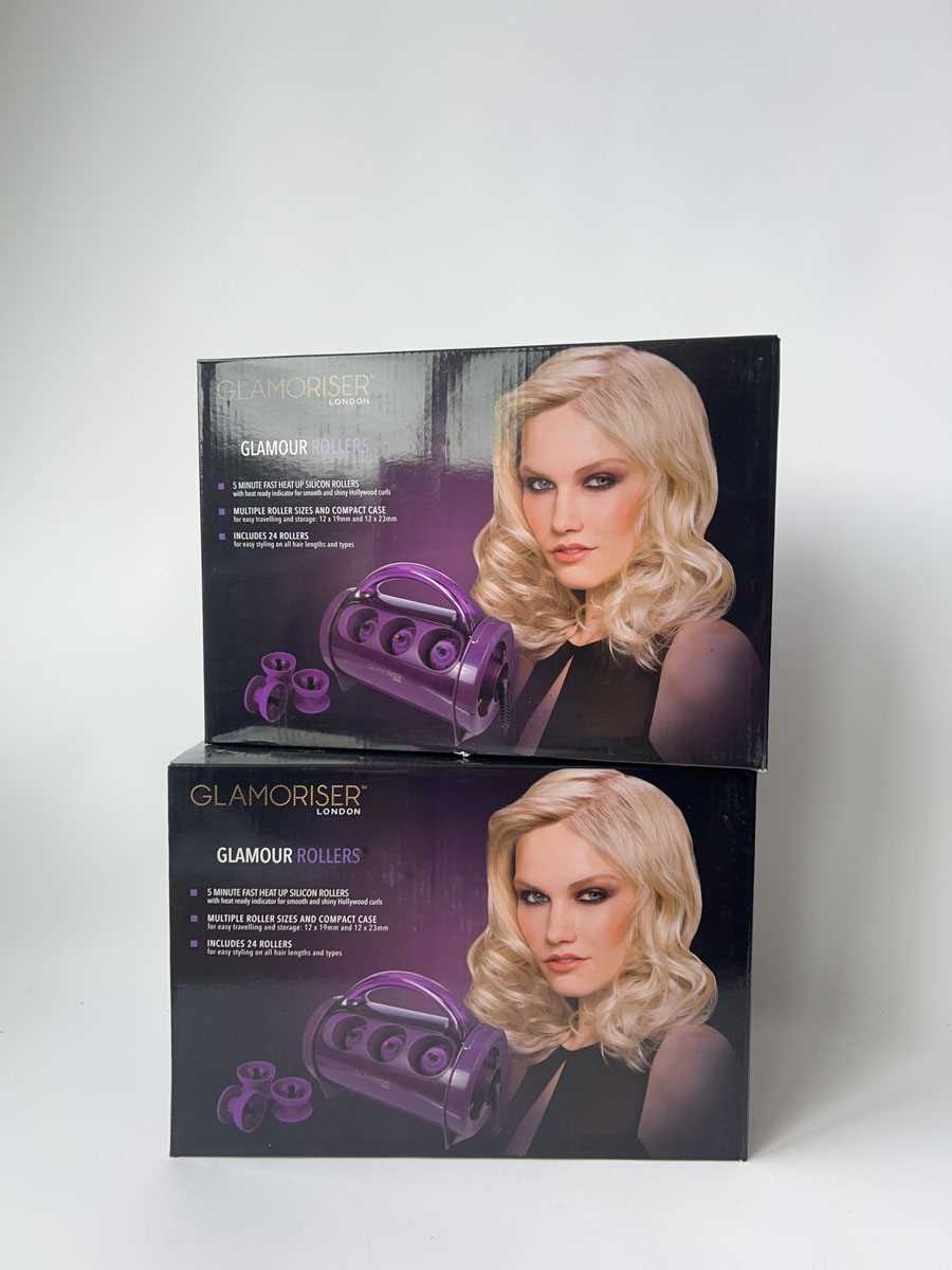 Lot 2x Glamoriser London Glamour Rollers