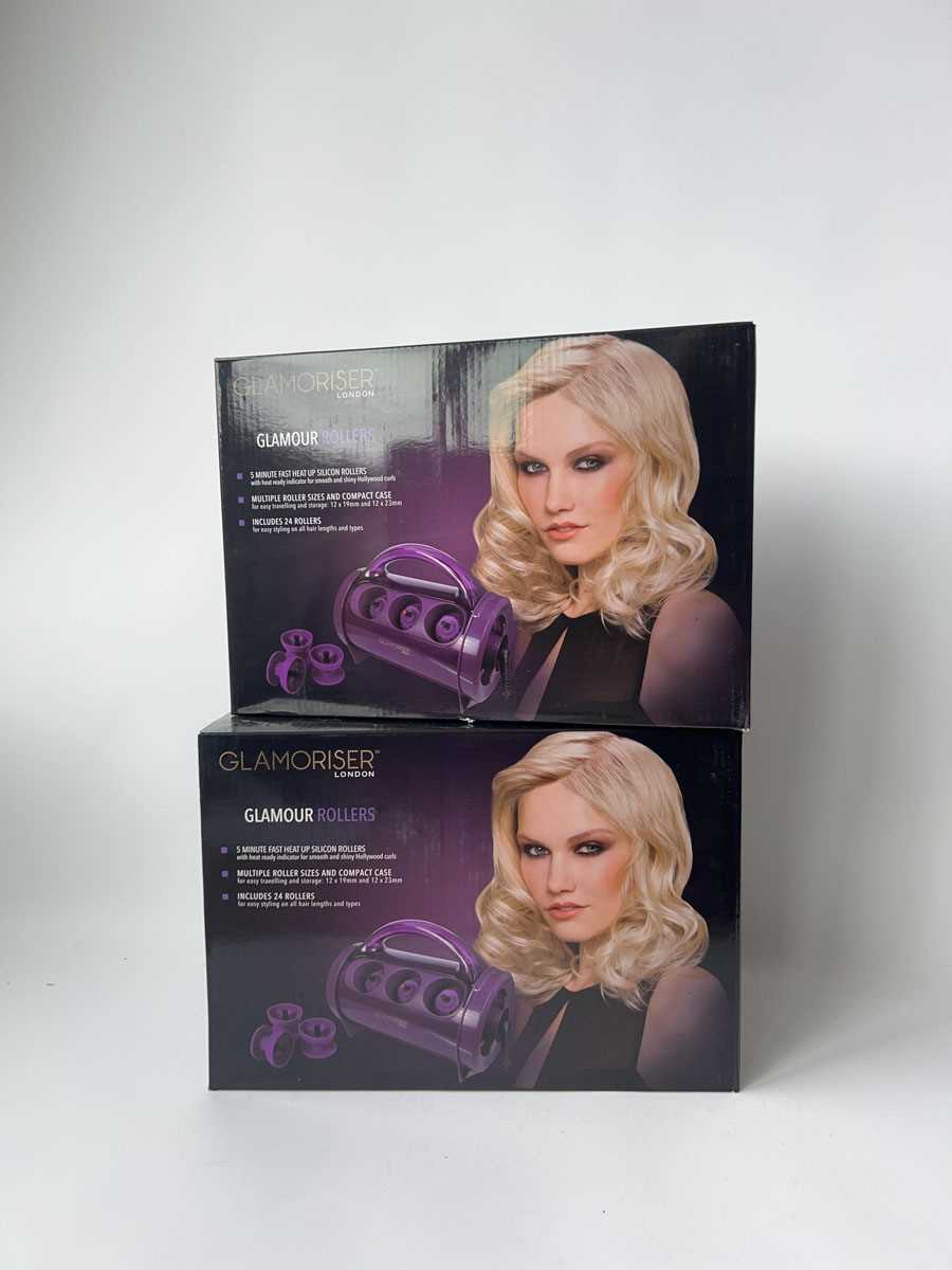 Lot 2x Glamoriser London Glamour Rollers