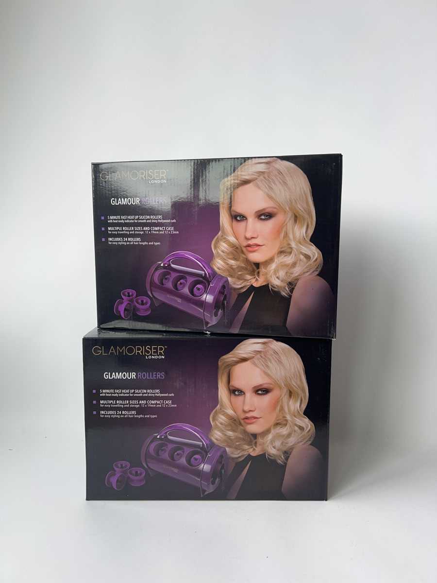 Lot 2x Glamoriser London Glamour Rollers