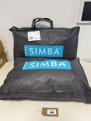 Lot Pair of Simba hybrid pillows.