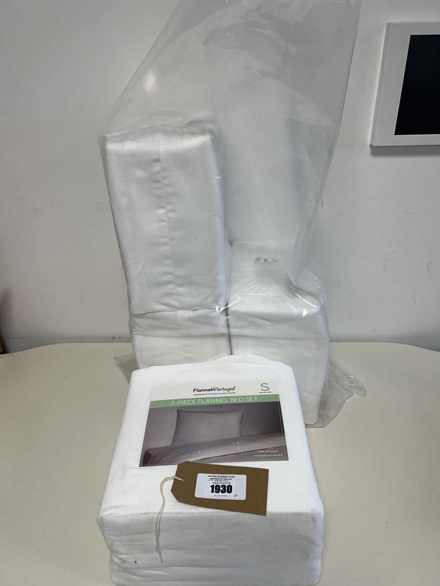 Lot Bag containing single 3 piece flannel bed sets...
