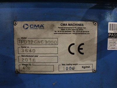 Lot 1 - CMA model TRD32 CNC rapid drill boring machine,...