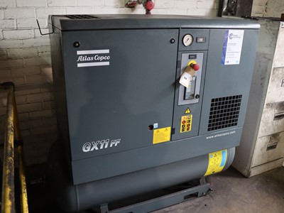 Lot 2 - Atlas Copco GX11 FF receiver-mounted packaged...