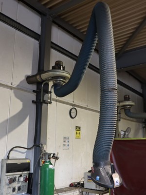 Lot 30 - Nederman wall mounted welding fume extraction...