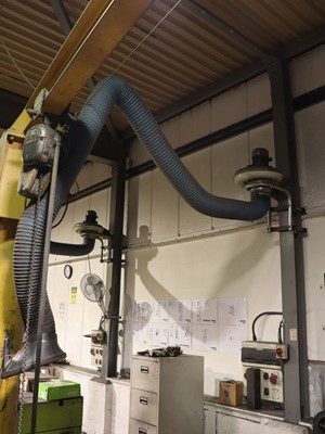 Lot 32 - Nederman wall mounted welding fume extraction...