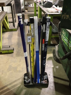Lot 35 - Rack containing 6 tubes of welding wire