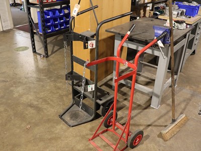 Lot 44 - Two welding bottle trolleys