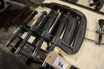 Lot 54 - 4 Kennedy 8" G-clamps