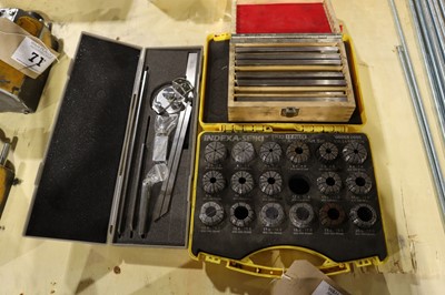 Lot 74 - Indexa Seiki single-angle collet set, cased...