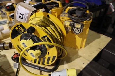 Lot 78 - 110V transformer unit with Defender 110V...