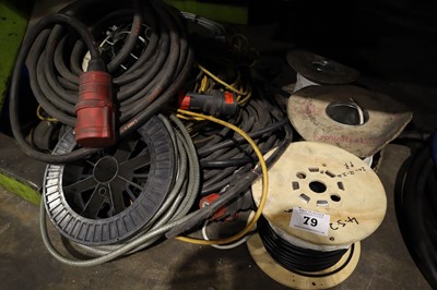 Lot 79 - Range of electrical cable, armoured cable,...