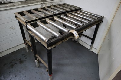 Lot 93 - Pair of Draper roller conveyors
