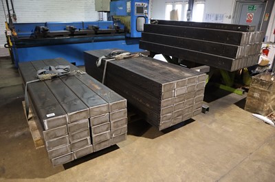 Lot 101 - Approx. 75 lengths of box section mild steel,...