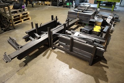 Lot 103 - 4 large box-section steel lengths, pallet of...