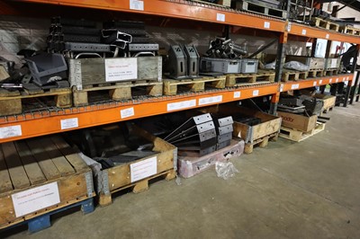 Lot 104 - 6 shelves of metal stock - mostly WIP, approx....