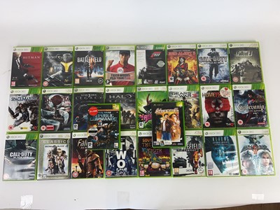 Lot 6 - A boxed containing an assortment of Xbox 360...