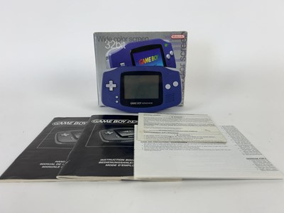Lot 9 - A boxed Nintendo model AGB-001 Gameboy Advance...