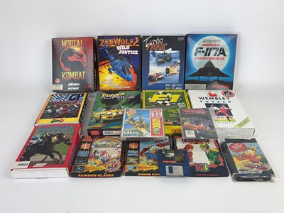 Lot 18 - A box of assorted ZX Spectrum game cartridges...