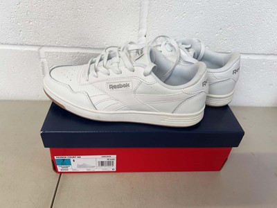 Lot Boxed pair of Reebok court trainers in white...