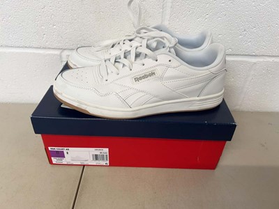 Lot Boxed pair of Reebok court trainers in white...