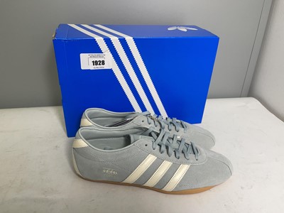 Lot 1928 - Adidas UK10.5 tokyo W trainers in pale blue -...