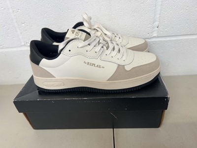 Lot Boxed pair of Replay trainers size UK 10