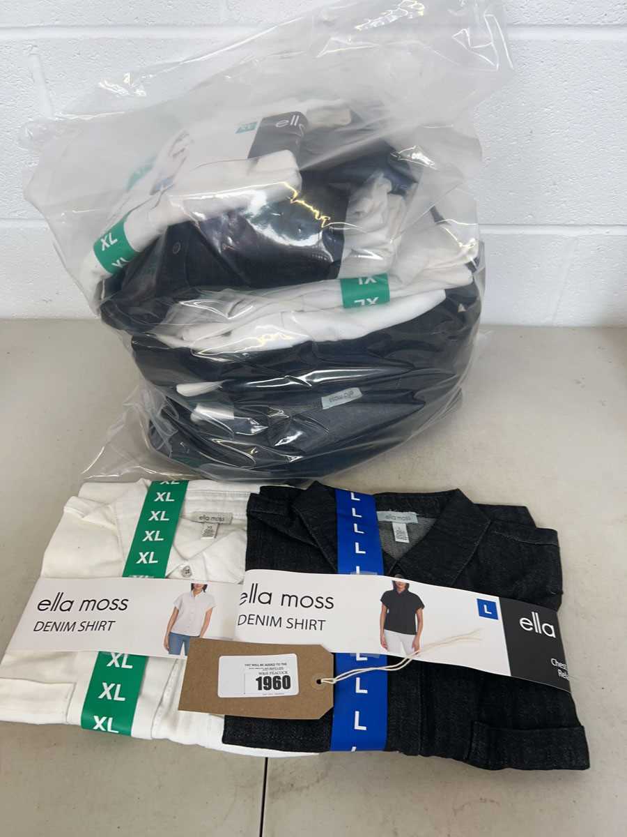 Lot Approx. 20 ladies Ella Moss denim shirts