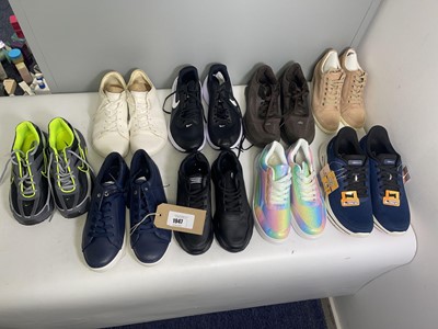 Lot 1947 - 9x Pairs of trainers to include Sketchers,...