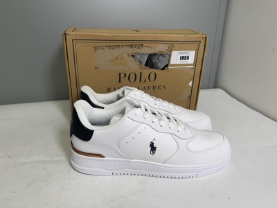 Lot 1955 - Polo Ralph Lauren UK12 masters trainers in...