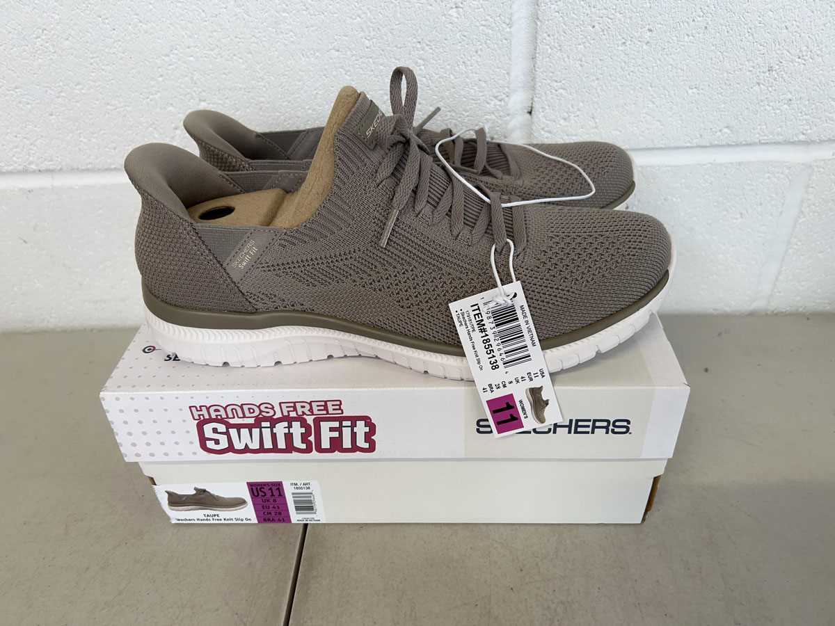 Lot Boxed pair of Skechers hands free swift fit...