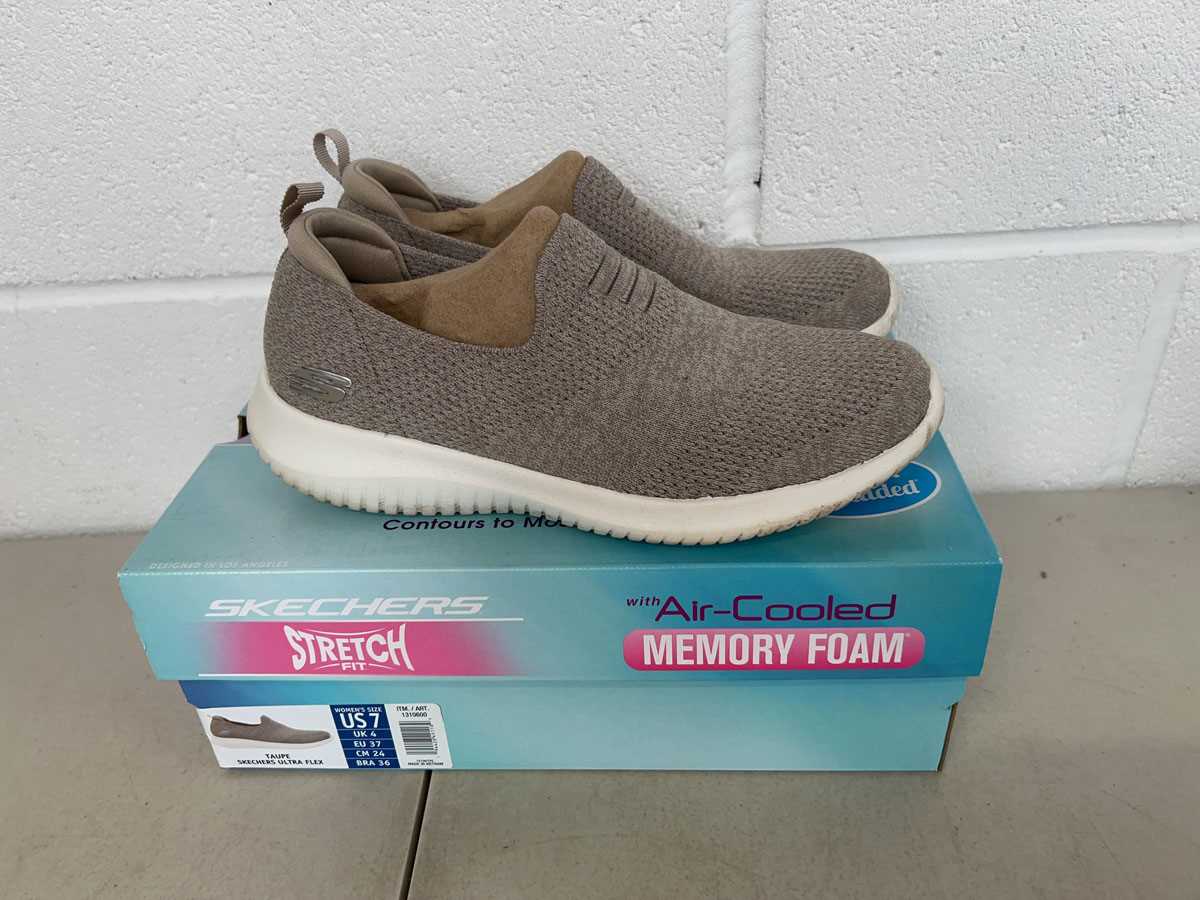 Lot Boxed pair of Skechers ultra flex memory foam...