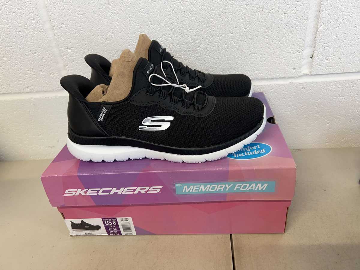 Lot Boxed pair of Skechers hands free swift fit...